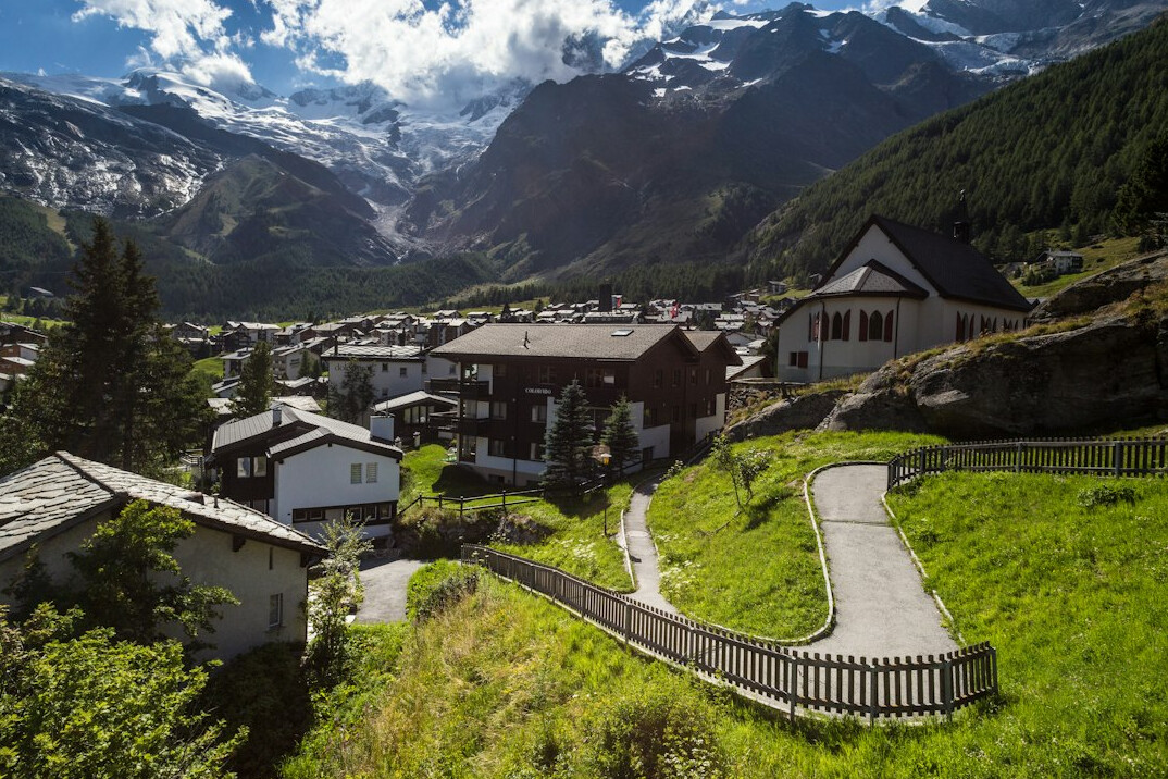 Elderly Swiss woman resident portrait